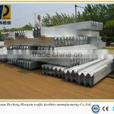 hot dipped galvanized steel highway w beam guardrail for safety