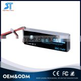 Hot selling 7.4v 25c 4000mAh lithium polymer battery 2s for RC