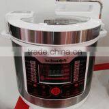 2016 Chinese Round Purple Stainless Steel Housing Digital 6L Electric Quick Rice Pressure Cooker 8-in-1 Multi Food Cookers thumbnail-4