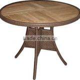 Teak Table Top Outdoor Rattan Table in Different Shape & Size thumbnail-4