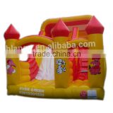 Lanqu inflatable slide with dual lanes inflatable dog slide