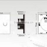 US/ EU Standards Modern Tempered Glass 3 Gang 1way White Wall Electric Smart Touch Switch thumbnail-6