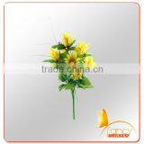 12 Heads Artificial Flowers Arrangements in Vase thumbnail-1