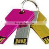 Customized! Cheap Promotion Colorful Metal Key Usb Flash Drive thumbnail-1