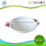 Ceramic Decal Round Restaurant Snack Serving Dish thumbnail-1