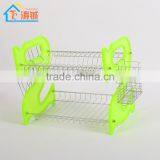 2015 New Design Plastic Dish Rack/ Metal Dish Drying Rack/Colorful Plastic Dish Storage Rack thumbnail-2