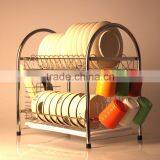 Latest RG628 2 Tiers Stainless Steel Decorative Dish Rack Quality Choice thumbnail-6