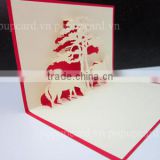 Horse 3d pop up greeting card