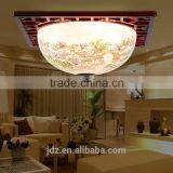 Modern Vintage Porcelain Chandelier Ceramic Wood Celling Light thumbnail-6
