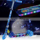 Cool Double Wheel Pedal Kick Skateboard With LED Light and Mosic thumbnail-1