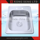 High quality Stainless steel 304 kitchen sink Deep draw Topmount sink -KS-TM-A67-8