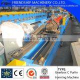 High Speed Gearbox Driven C Profile Purlin Roll Forming Machine