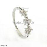 New Five-pointed Star Copper Zircon Diamond Ring For Girls thumbnail-1