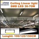 ceiling linear lighting, led line light bar,tube light,diffuser pendant light for airport light,subway tunnel , garage lighting