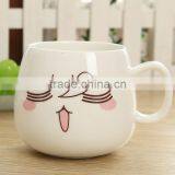 12 oz Creative Cute Expression Ceramic Mugs And Mugs Wholesale Porcelain Tea Cup Coffee Mug