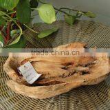 Natural And Eco-friendly Root Carving Wooden Plate for Decoration thumbnail-4