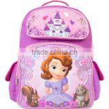 Little Girl Kids Large 3D-printed Carton Shcool Backpack thumbnail-1