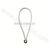 white elastic with ball for hang tag