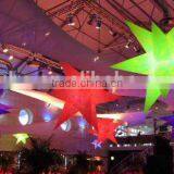 High quality and popular inflatable star, Inflatable hanging Star with LED Light ,Wonderful party Light star for sale