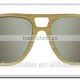 Polarized Brown Lens Flat Top Rose Wood Sunglasses With Engraved Logo thumbnail-5