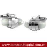 2016 Hot Selling Stainless Steel Simple Personalized Custom Metal Cufflinks and Tie Clips