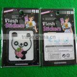 Lovely Panda Gllitter Powder Mobile Phone Sticker Customize thumbnail-2