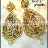 sizzling gold traditional earrings