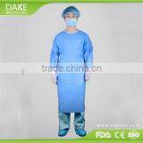 China supplier for reinforced breathable medical equipments SMS surgical gown