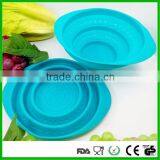 Healthy Double Layer Folding Drain Basket Water Bowl Filter