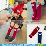 100% Organic Cotton Tight Funny Knee High Socks Kids Christmas Socks thumbnail-1