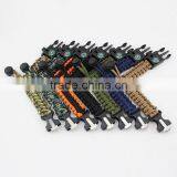 Paracord Survival Bracelet With a 350LB Parachute Cord, Fire Starter, Embedded Compass, Flint, Emergency Knife & Whistle thumbnail-3