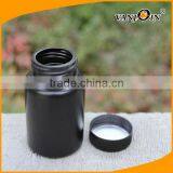 Round Black 120ml HDPE Plastic Pharmacy Containers Bottle thumbnail-2