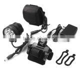 7 LED Rechargble Cycling Front Light 3 Modes 10500lm Headlamp With Lithium Battery Pack - US/EU Plug Camping Bike Accessories thumbnail-5