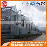Agriculture Hollow Tempered Glass Greenhouse Hot Galvanized Steel Frame thumbnail-3