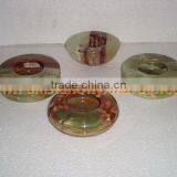 PAKISTAN FACTORY MADE ONYX CIGARETTE ASHTRAY HANDICRAFTS thumbnail-3