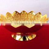 Beautiful Gift Item, Return Gift, Home and Garden Decoration Brass Gold and Silver Plated Bowl thumbnail-6