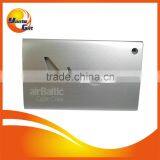 Custom Logo Laser Air Plane Shape Aluminum Metal Tags thumbnail-1