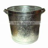 Galvanized Trash Can With Cover thumbnail-2