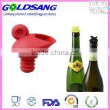 FDA Food Grade Silicone Bottle Stopper Wine Pourer thumbnail-3