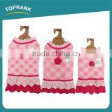 Cheap Dog Clothes Bulk Winter Pink Hand Knit Female Dog Sweater Dresses thumbnail-2
