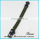 Paracord Bracelet Survival Gear Kit With Embedded Compass, Fire Starter, Emergency Knife & Whistle Survival Bracelet thumbnail-2