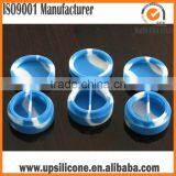 Dab Wax Oil Silicone Jar Container With a Divider in the Middle thumbnail-2