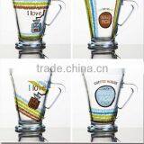 6oz 8oz 10oz 12oz Caffe Latte Espresso Cappuccino Glass Coffee Cup Glass Mug thumbnail-1