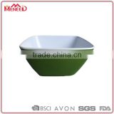 BSCI certificate square melamine wholesale plastic containers salad bowl