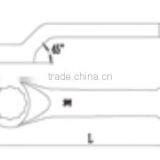 27mm Offset Striking Box Wrench Hammer Slogging Spanner Al-Br Non Sparking Hnad Tools thumbnail-4
