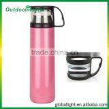 Pink Stainless Steel JAZZ Vacuum Cup With Buckle Plug thumbnail-1