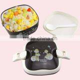 Small Size Square Plastic Bento Lunch Box With Handle thumbnail-2
