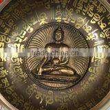 Best Selling Meditating Buddha Crafted Handmade Tibetan Singing Bowl thumbnail-3
