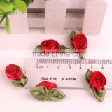 Hand Made Fake Polyester Satin Ribbon Flowers thumbnail-4
