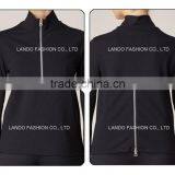 2015 F/W Fashion UK Simple Design Front Zipper Knit Sweater thumbnail-4